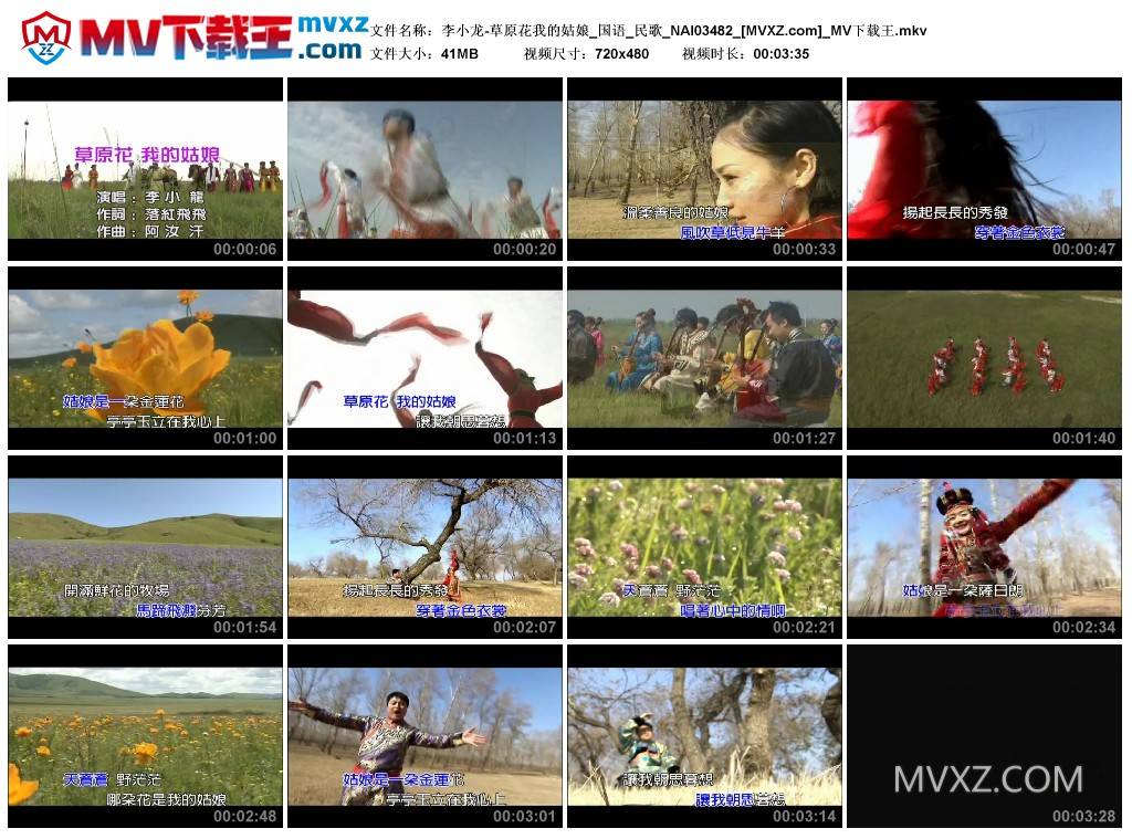 李小龙-草原花我的姑娘_国语_民歌_NAI03482